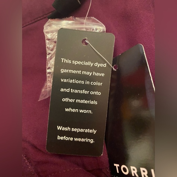 NWT Torrid Milly Waffle Slub Rayon Knit Pocket Purple Button Shirt Size 4X - Picture 8 of 11